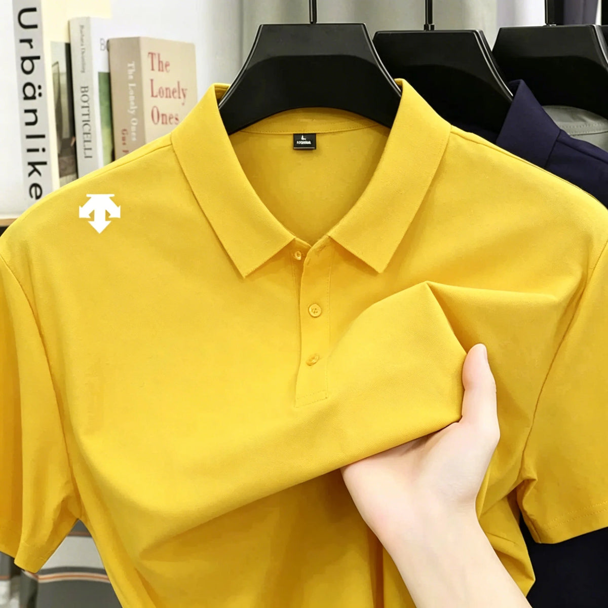 Men's Embroidered Polo Shirt - Fashionable Sports Top Comfortable and Breathable Casual High-End T-Shirt for Summer -Men's Shirt