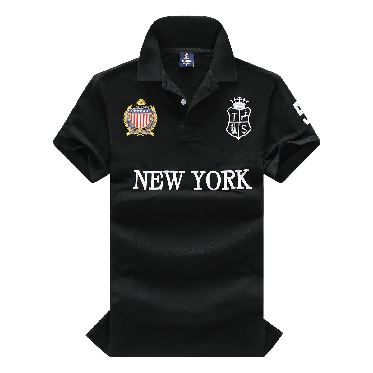 Men's Polo Shirt USA New York Royal Short Casual Sport Party High-End Cotton Embroidery Luxury Contrast Color Original Design
