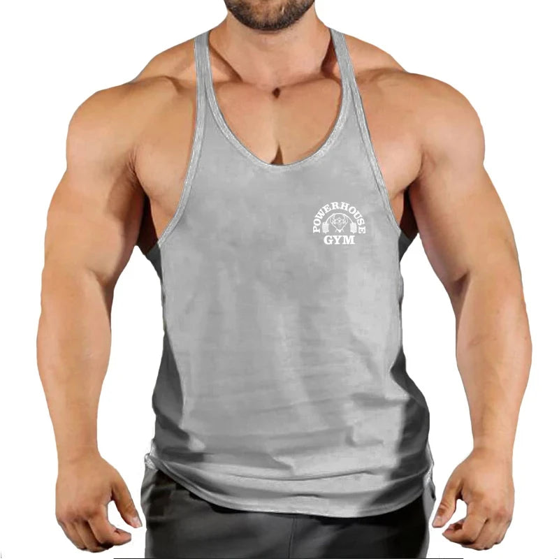Gym Top Men Bodybuilding Shirt Fitness Men's Vest Singlet Sleeveless Sweatshirt Man Clothes Clothing Stringer Vests Singlets