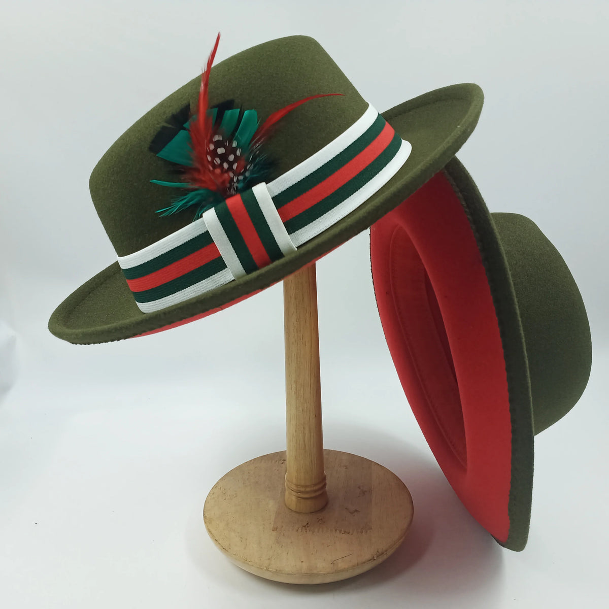 men hats feather men fedoras lady woolen felt church hat unisex  bowknot  jazz hat for men and women