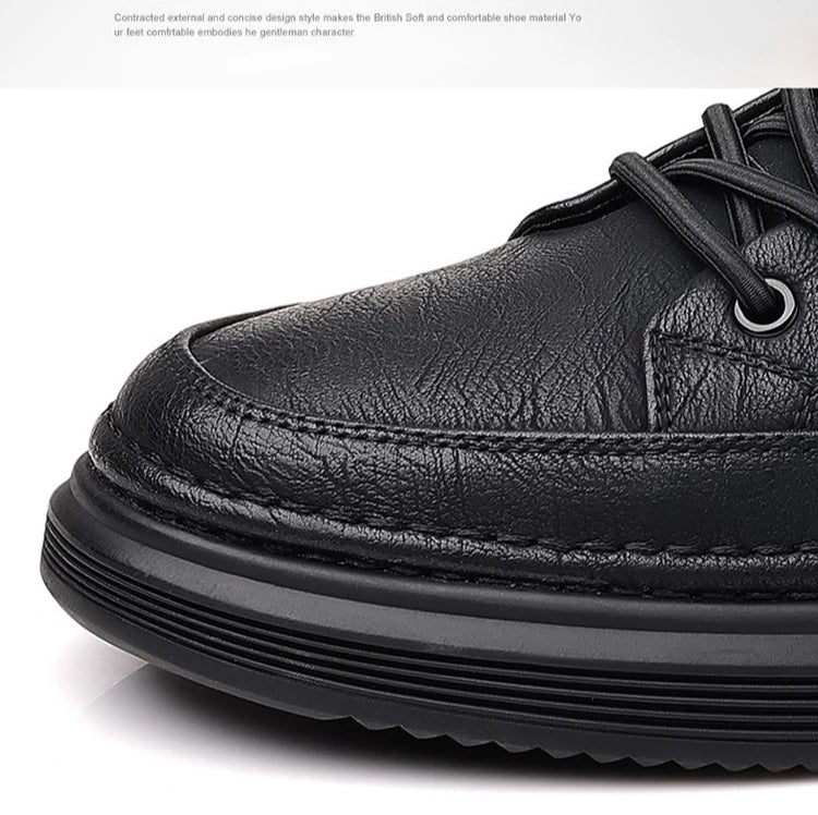 Men's Shoes 2026 New Solid Color Sneakers Spring Autumn Shoes for Men Fashion Leather Casual Shoes Male Black Designer Sneakers