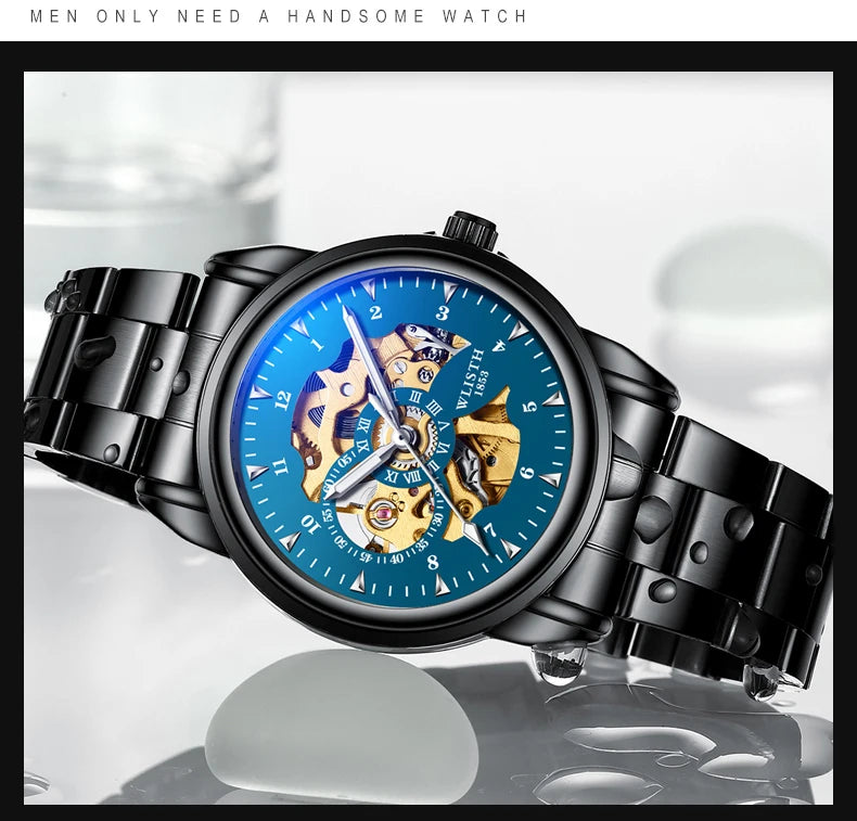 Man Watch Original Watch Machinery Men 's Watches Luxury Hollowing Watches For Men Waterproof Automatic Watch Mens Gifts