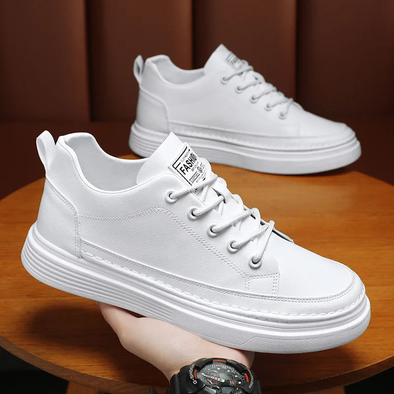 Man's Sneakers New Breathable Business Men Casual Shoes Autumn Non-slip Designer Black Leather Shoes for Men Zapatos Para Hombre