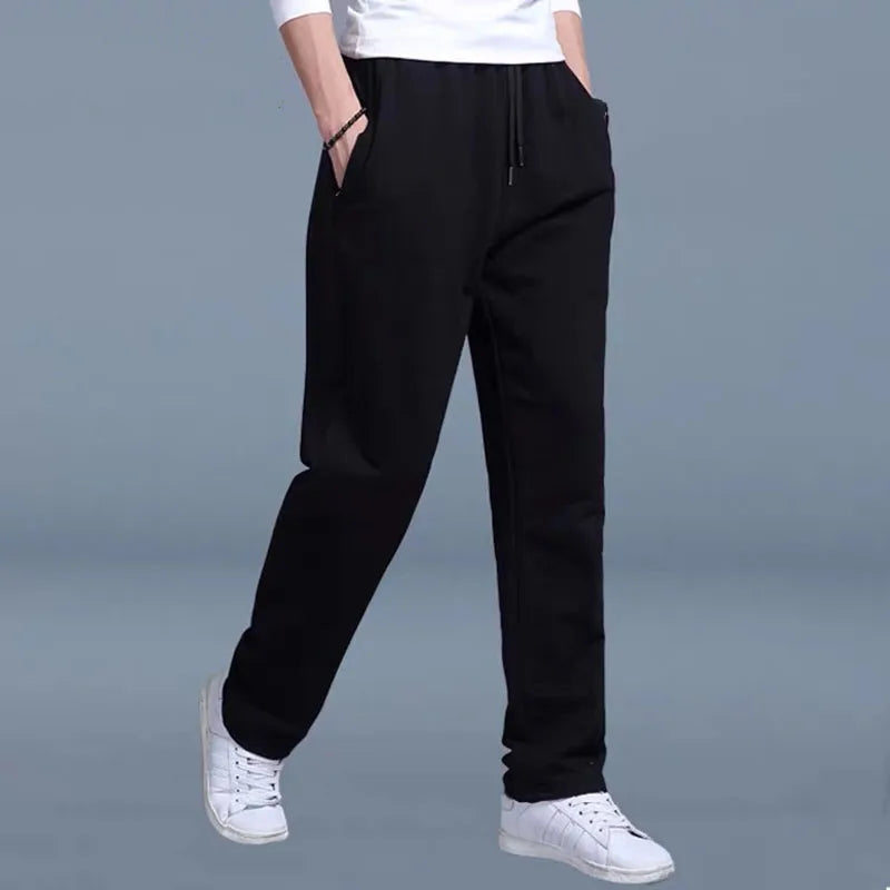2025 new Joggers Men Jogging Sweatpants Sportswear Knit Tracksuit Sports Pants Trousers Wide Leg Clothing ﻿