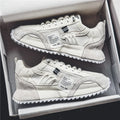 Men White Sneakers 2026 Spring Autumn Breathable Non Slip Running Shoes Lightweight Comfortable Fashion Cross Tied Casual Shoes