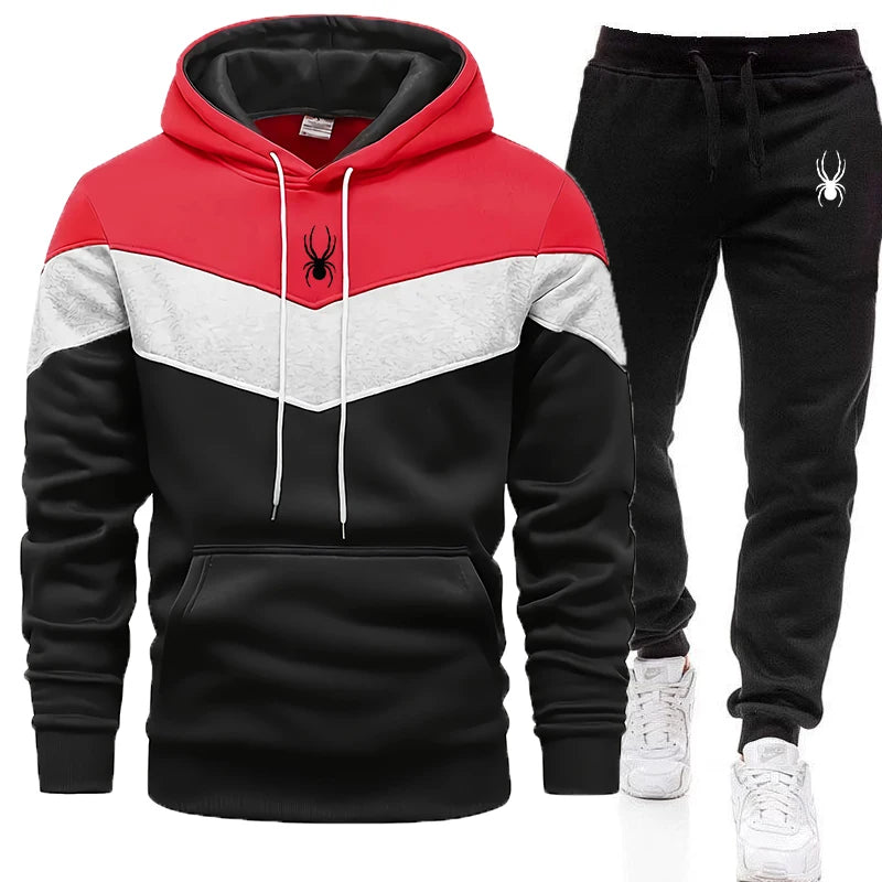 Autumn Winter Casual Sweatshirt Suit Sweatshirts for Men Daily Tricolor Hoodies Hot High Quality 2025 Sports Tracksuit Jogging