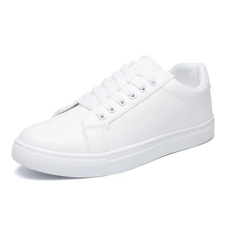 Sneakers Men Shoes 2026Leather Mens Casual Shoes Flat Male Footwear Fashion Black White Shoes Tenis Masculino Skateboard