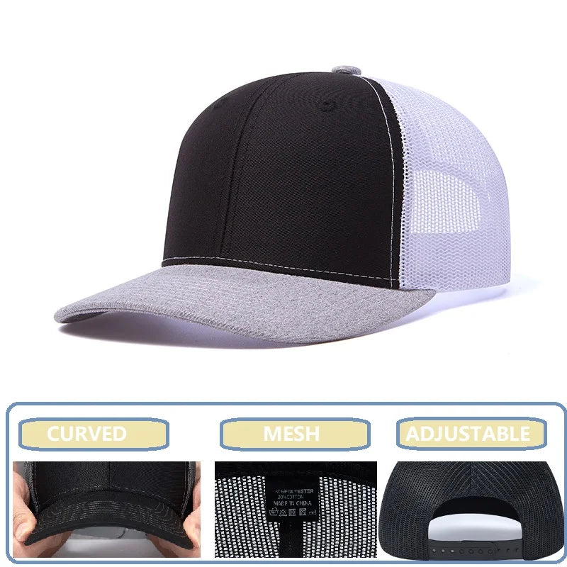 Men Caps Flat Hat Hip Hop Snapback Fancy Rivet Baseball Cap Street Dance Cap Trendy Mesh Visor Youth Boys Girls