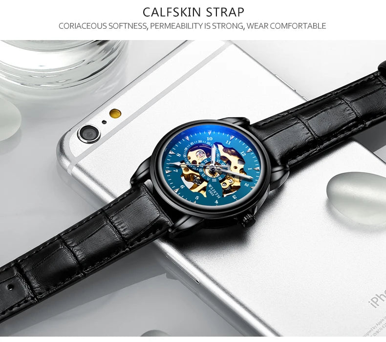 Man Watch Original Watch Machinery Men 's Watches Luxury Hollowing Watches For Men Waterproof Automatic Watch Mens Gifts