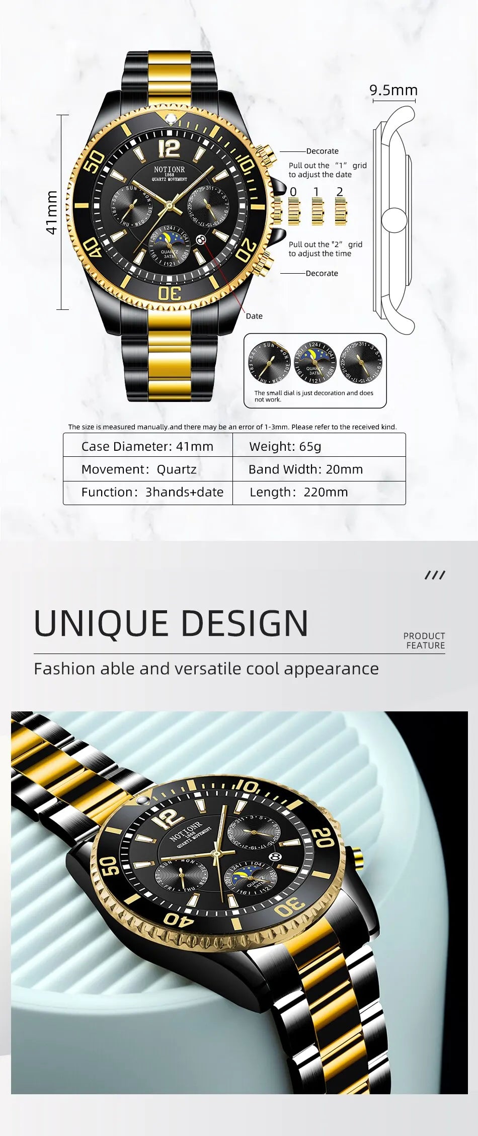 Fashion Mens Watches for Men Sport Waterproof Stainless Steel Quartz Watch Luxury Man Business Luminous Clock Relogio Masculino