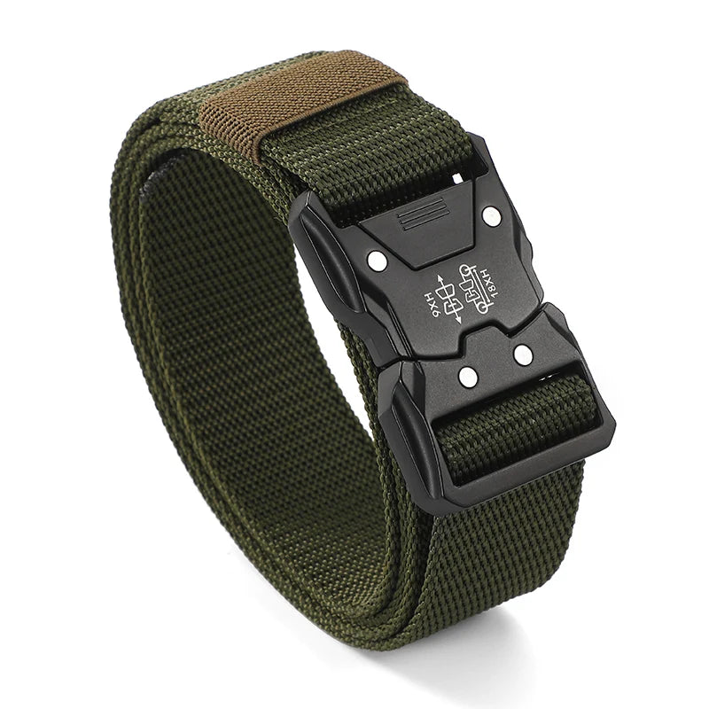 Men's Belt Outdoor Hunting Tactics Belt Multi functional Buckle Nylon Belt High Quality Marine Corps Canvas Belt