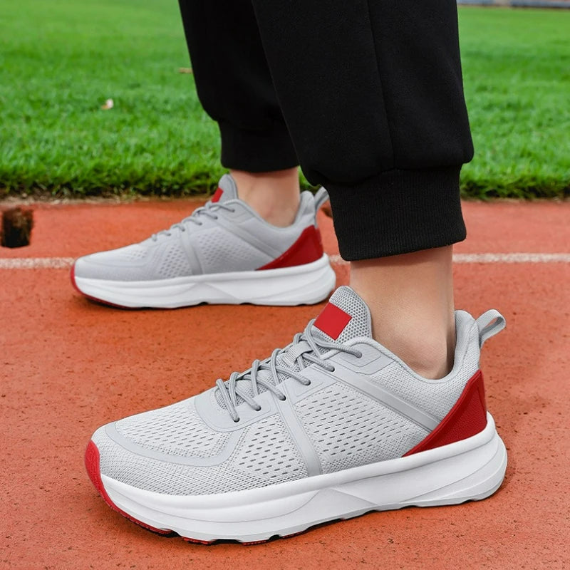 Men's Sneakers Wide Toe Running Shoes Outdoor Breathable Walking Shoes Platform Hiking Men Shoes Lace-up Non-slip Casual Shoe