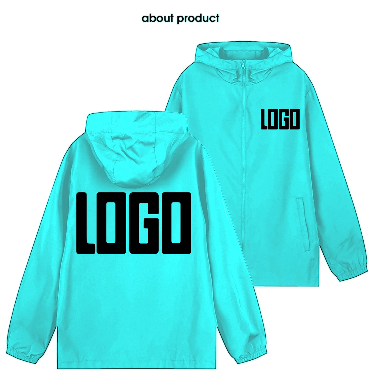 Men's custom brand logo autumn jacket, warm and waterproof windbreaker, plus size casual 7Xl, green, black and red outdoor jacke