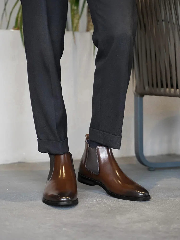 Men Chelsea Boots Brand Retro Comfortable Fashion Men Boots 2025