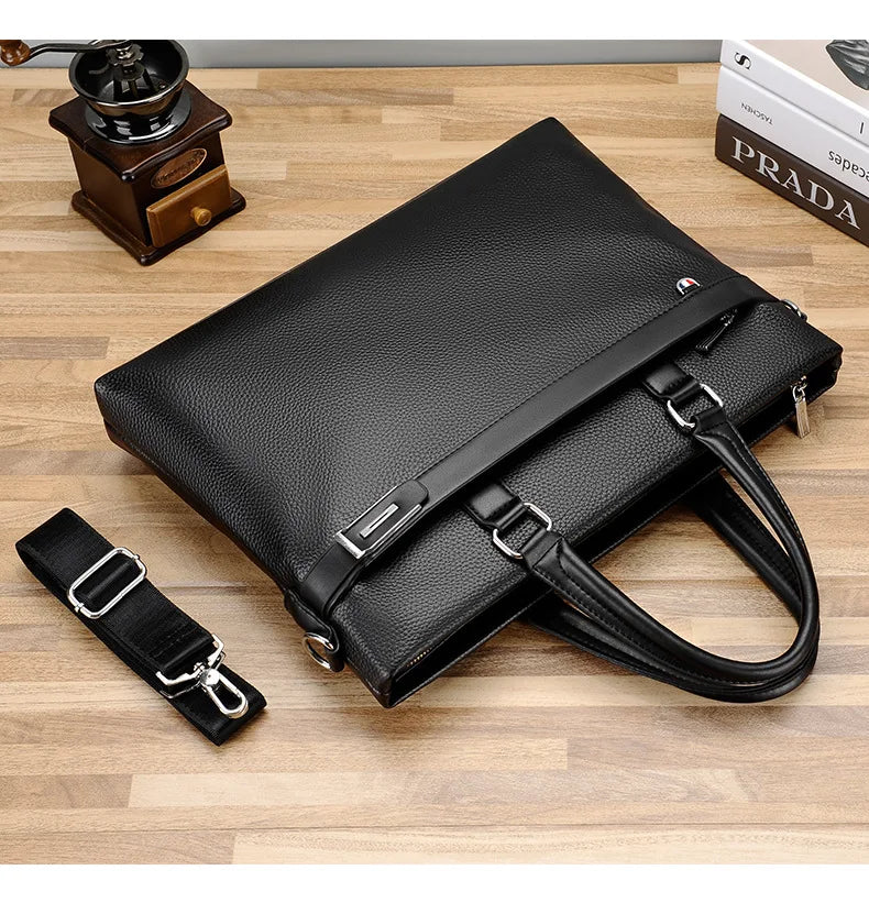 Men's Handbag, Business Casual Horizontal Design, Men's Bag, Official Document, One Shoulder Diagonal Cross Bag, Computer Bag