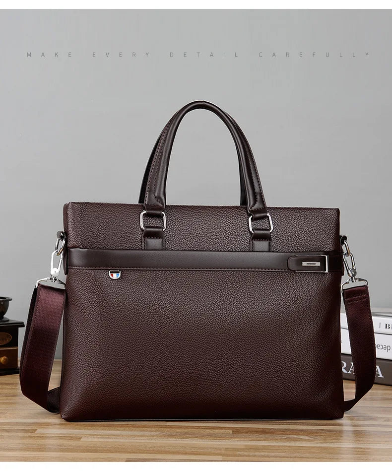 Men's Handbag, Business Casual Horizontal Design, Men's Bag, Official Document, One Shoulder Diagonal Cross Bag, Computer Bag