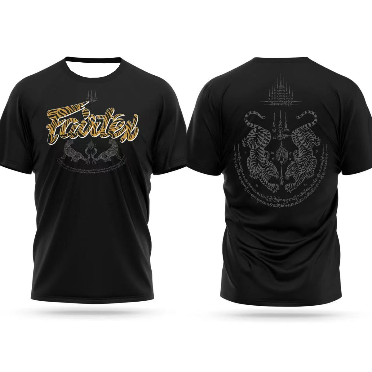 New 2026 Men's Quick-drying T-shirt Fighting Suit Fairtex Printing Sports Brand Comfortable Breathable Short Sleeves Men's tops