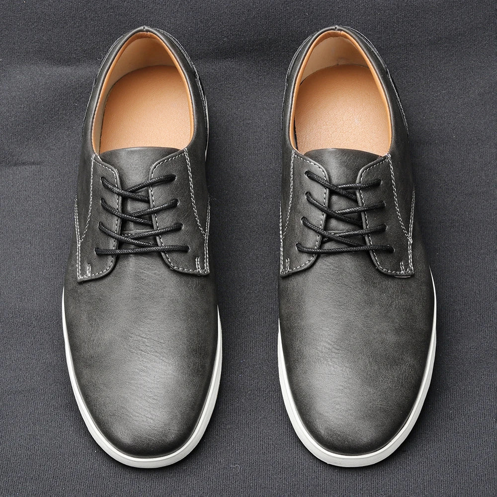 Men Sneakers Fashionable Comfortable Leather Shoes 2025 Men Casual Shoes