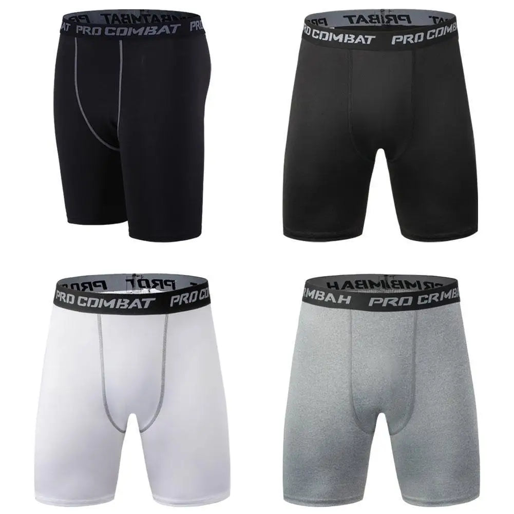 Men Bodybuilding Shorts Fitness Workout Inseam Gym Knickers Male Muscle Alive Elastic Compression Tights Skinny Leggins Hombre