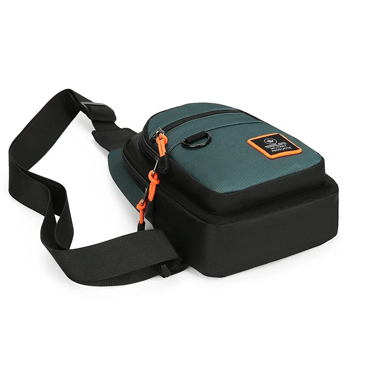 Men's Leisure Outdoor Hiking Bike Shoulder Bag, Waterproof Sports Crossbody Bag, Travel Backpack, Men's Chest Bag, Shoulder Bag