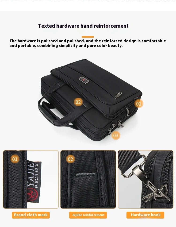 Men Single Shoulder Bag 14" 15" 16 Inch Laptop Bag Men's Casual Handbags Business Briefcase Computer Bags For Macbook Pro Case