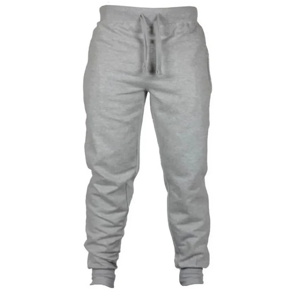 Autumn and Winter Men Warm Casual Pants Fitness Sportswear Tracksuit Bottoms Trousers Black Gyms Jogger Pants