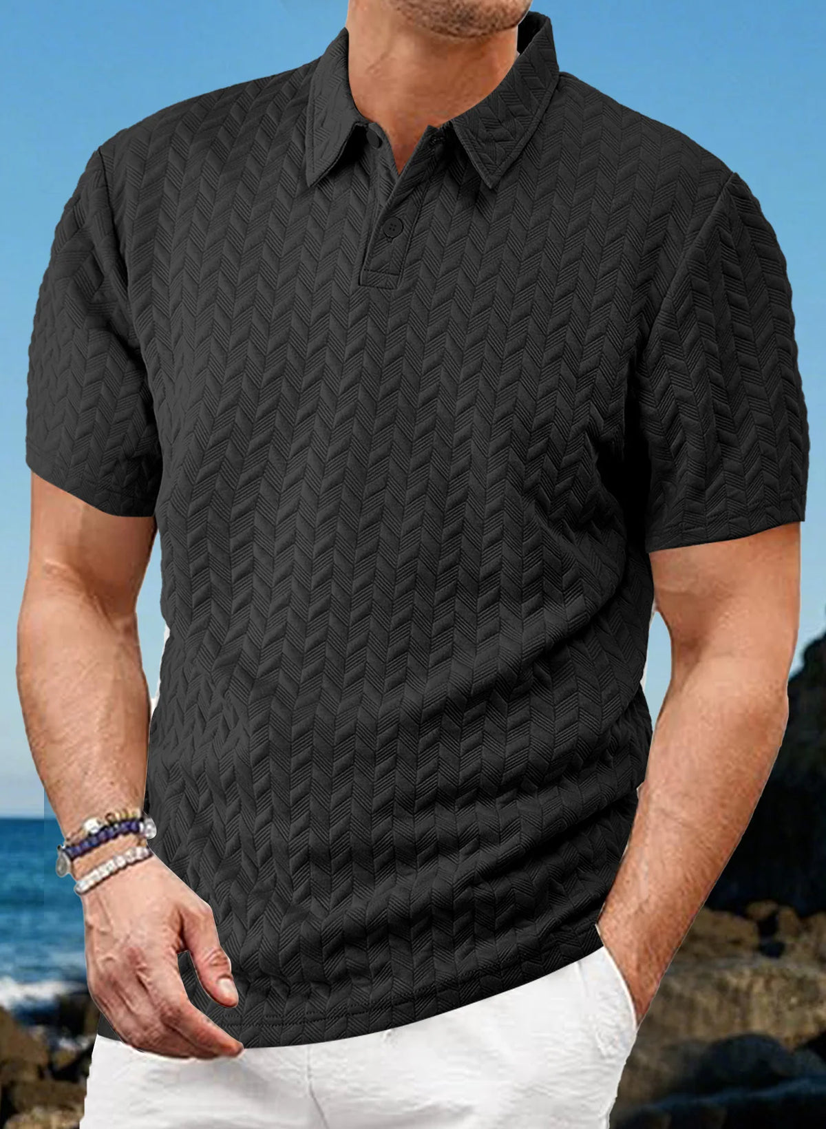 Mens Polo Shirt Summer Short Sleeve Male Polos Streetwear Man Tops Solid Color Poloshirt Brand Breathable Male Polo Shirts Men