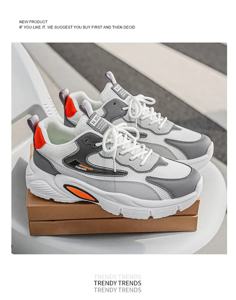 Men's Sneakers 2026New Breathable Mesh Casual Shoes Comfort Sports Running Shoes Tennis Training Shoes for Man Zapatos De Hombre