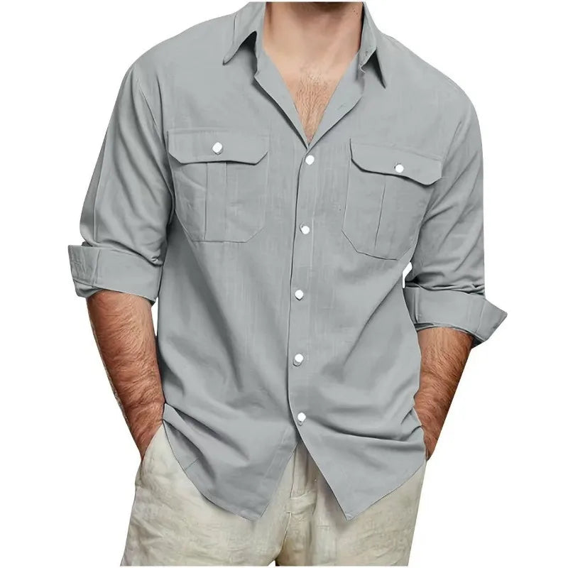 Men's Polo Shirt Short Sleeve Button Collar Tees Casual Soft Comfortable Daily Tops
