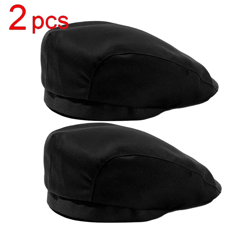 Catering Cook Hat 5/2/1pcs Chef Kitchen Work Cap for Food Service Hotel Restaurant Canteen Baking Household Cooking Chef's Beret