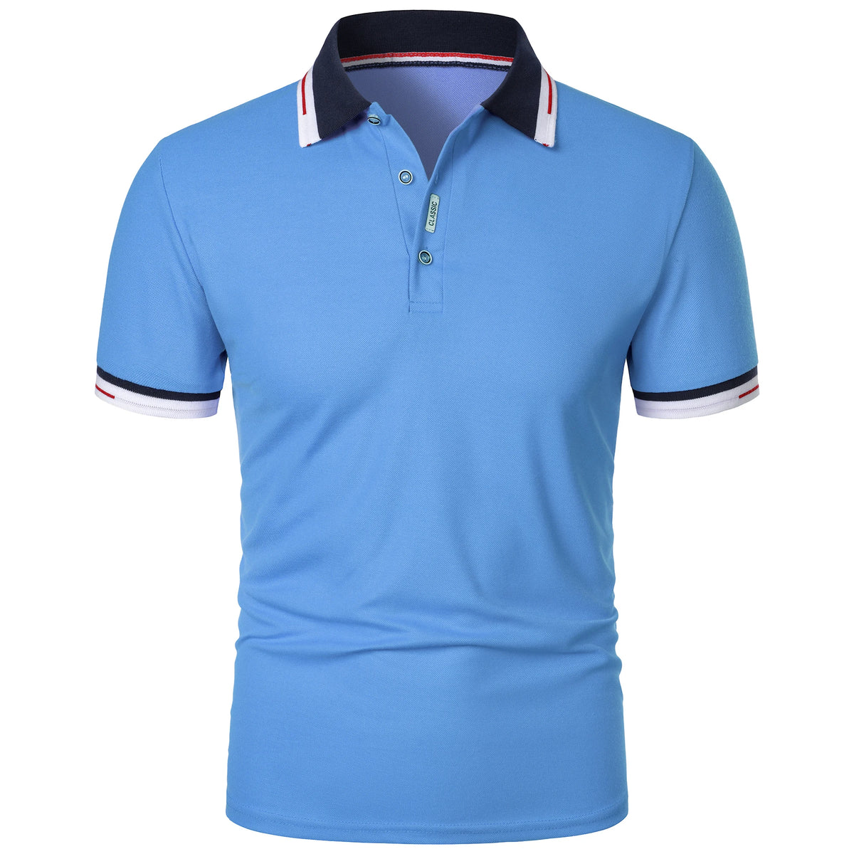 Men's new Polo shirt T-shirt summer men's short-sleeved intercolored lapel