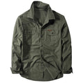 New Men's Spring Multi-pocket Military Tactical Shirts Male Autumn Breathable Blouse Long Sleeve Working Camisa Cargo Shirts