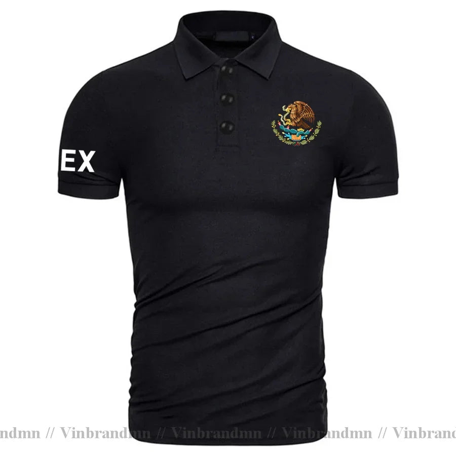 United Mexican States Mexico MX MEX Polo Shirts Men Short Sleeve White Brands Printed For Country Pure Cotton Nation Team Newest
