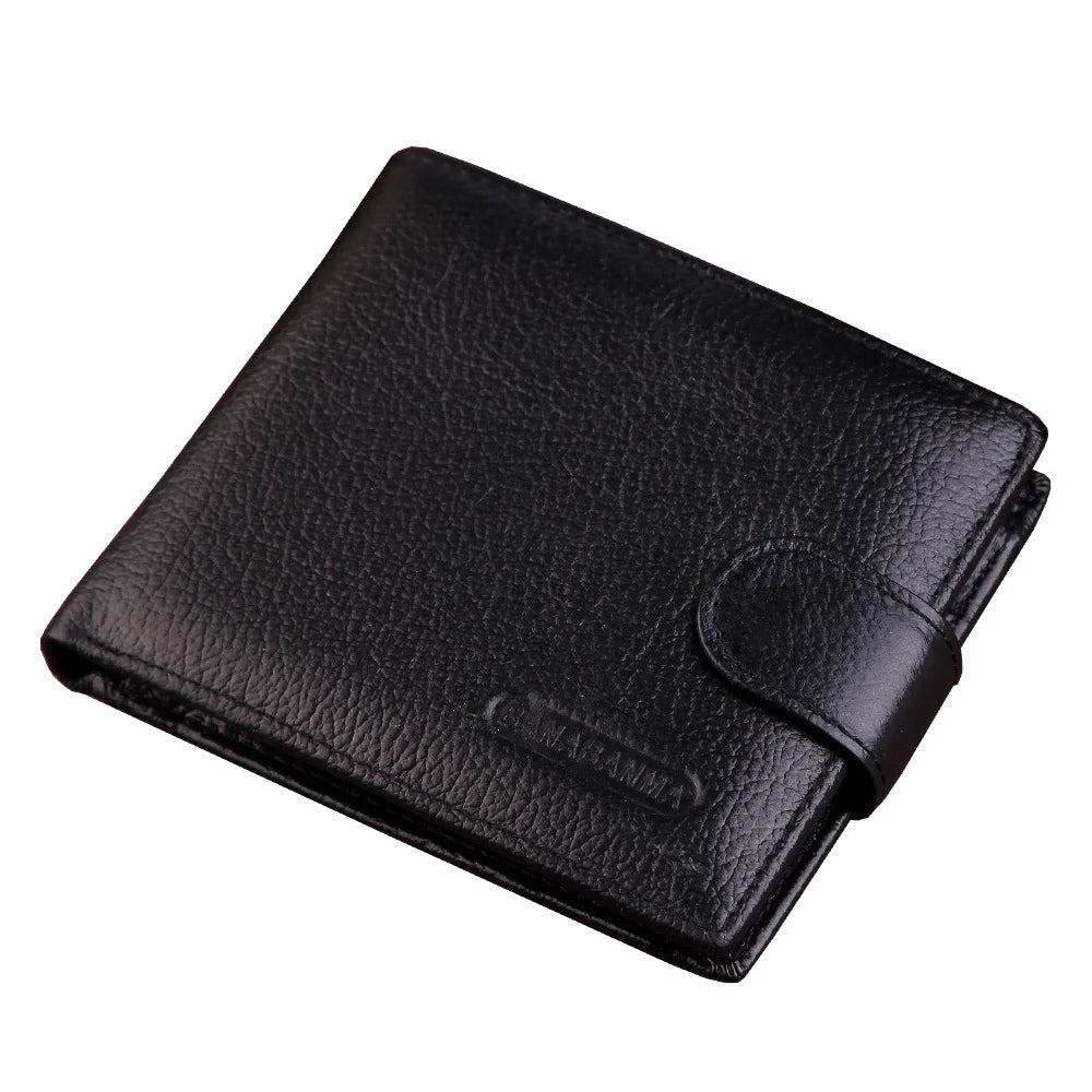 Men's Wallet Made of Genuine Leather Wallet Short Hasp Carteira Masculina Purse 2024 Luxury Male Billetera Hombre Erlek Czdan