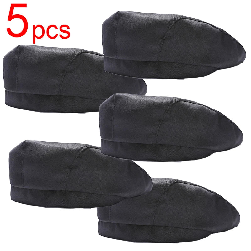 Catering Cook Hat 5/2/1pcs Chef Kitchen Work Cap for Food Service Hotel Restaurant Canteen Baking Household Cooking Chef's Beret