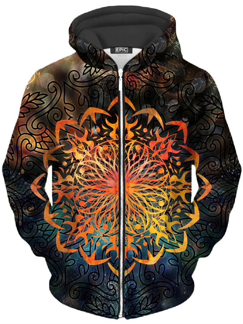 Autumn Men Zip Up Hoodies Men 3d Print Psychedelic Pattern Tops Sweatshirts For Men Women Harajuku Long Sleeve Zipper Coat New
