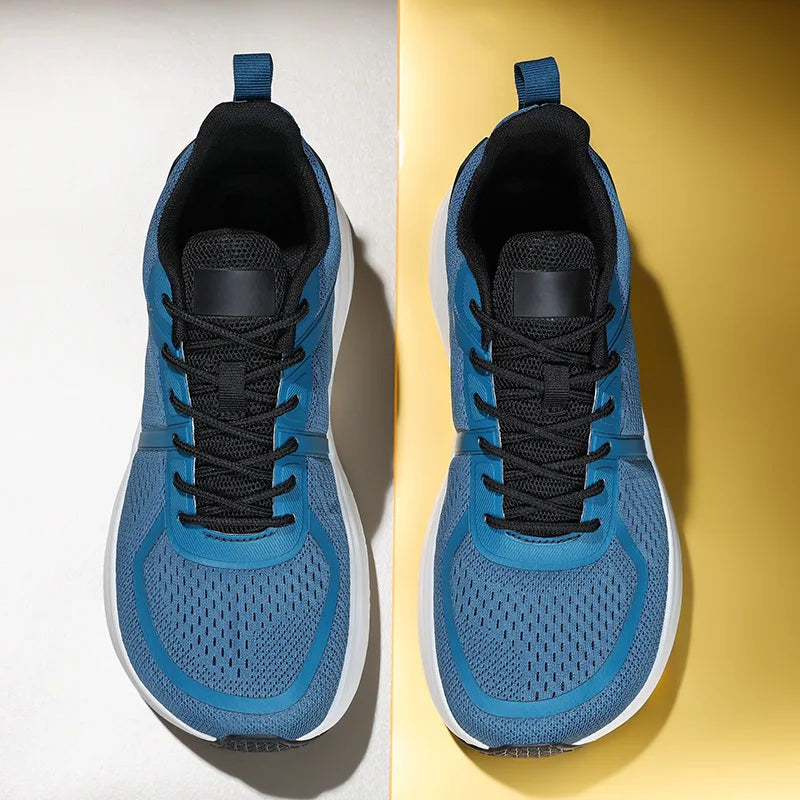 Men's Sneakers Wide Toe Running Shoes Outdoor Breathable Walking Shoes Platform Hiking Men Shoes Lace-up Non-slip Casual Shoe