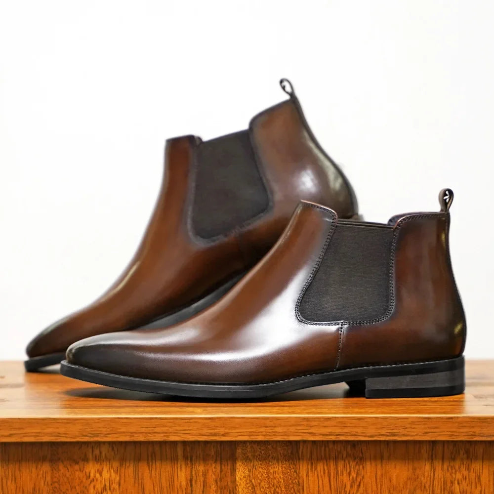 Men Chelsea Boots Brand Retro Comfortable Fashion Men Boots 2025