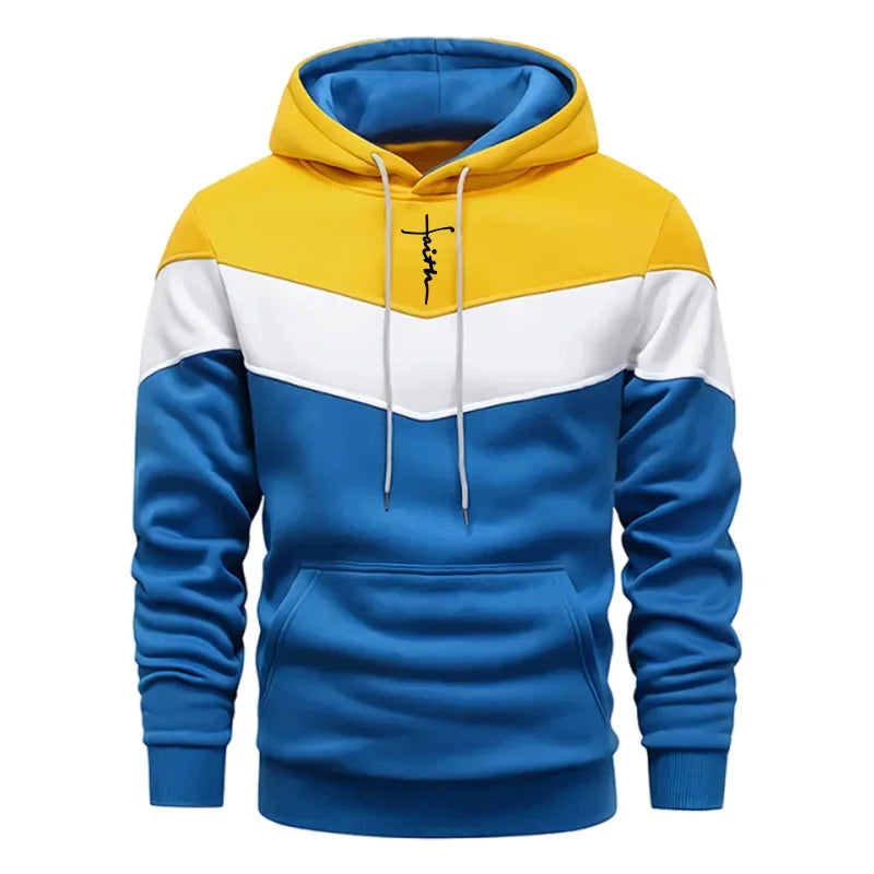 Comfort Casual Sports Autumn Winter Quality Hot Sale Men Tracksuit Fashion Hoodie Tricolor Single Sweatshirt and Pants Daily Man