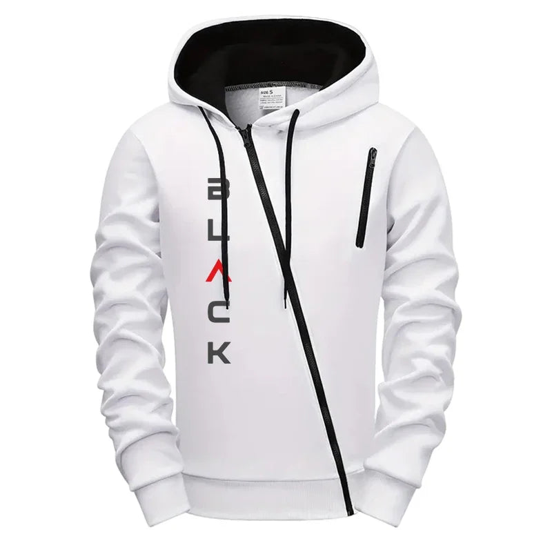 2025 Hot Sale Mens Tracksuit Hoodie Sweatpants Black Letter Print Zipper Jacket Jogger Pants Autumn Winter Casual Fashion Outfit