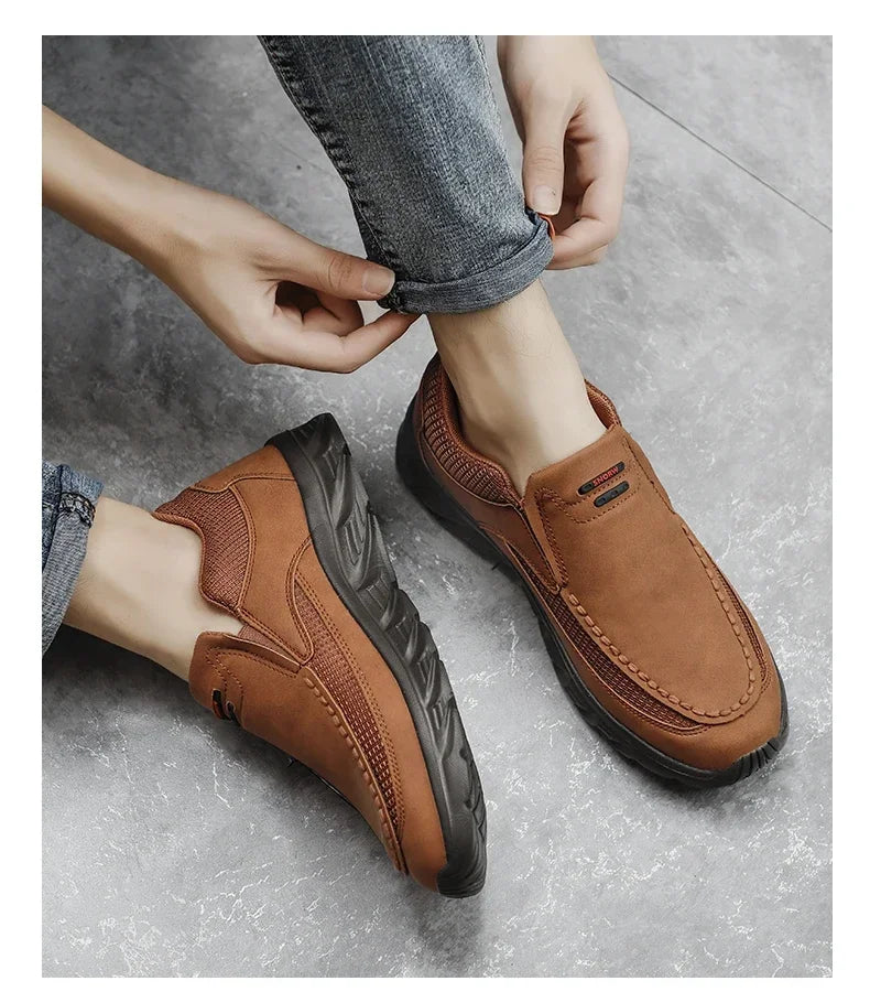 Men Sneakers Light Loafers Slip on Casual Shoes for Men Comfortable Walking Luxury Brand Male Business Shoe Driving Shoes