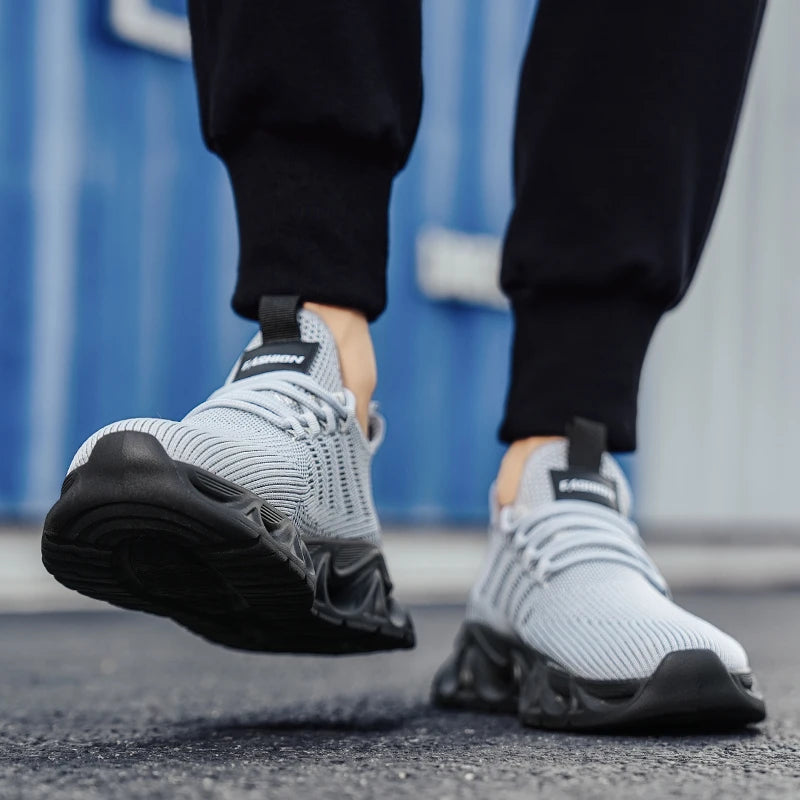 Men’s Sneakers Comfortable Breathable Platform Shoes Summer Man Running Shoes Breathable Comfortable Fashion Walking Sneakers