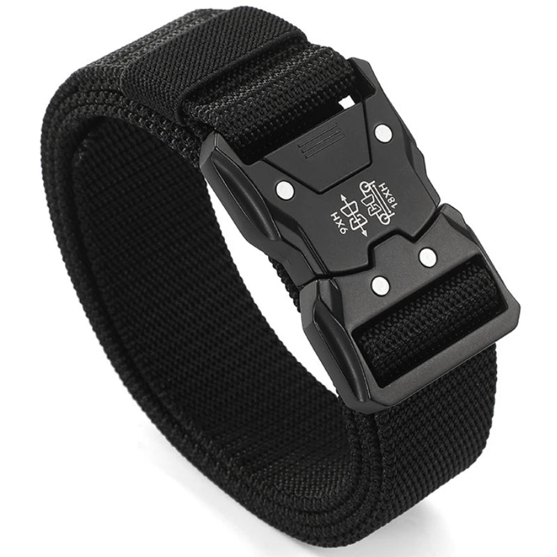 Men's Belt Outdoor Hunting Tactics Belt Multi functional Buckle Nylon Belt High Quality Marine Corps Canvas Belt