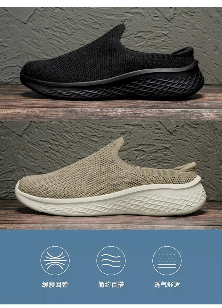 Men Sneakers Breathable Lightweight Soft Zero Drop Sole Barefoot Wide-toed Shoes Fashion Men Casual Shoes Outdoor Running Shoes