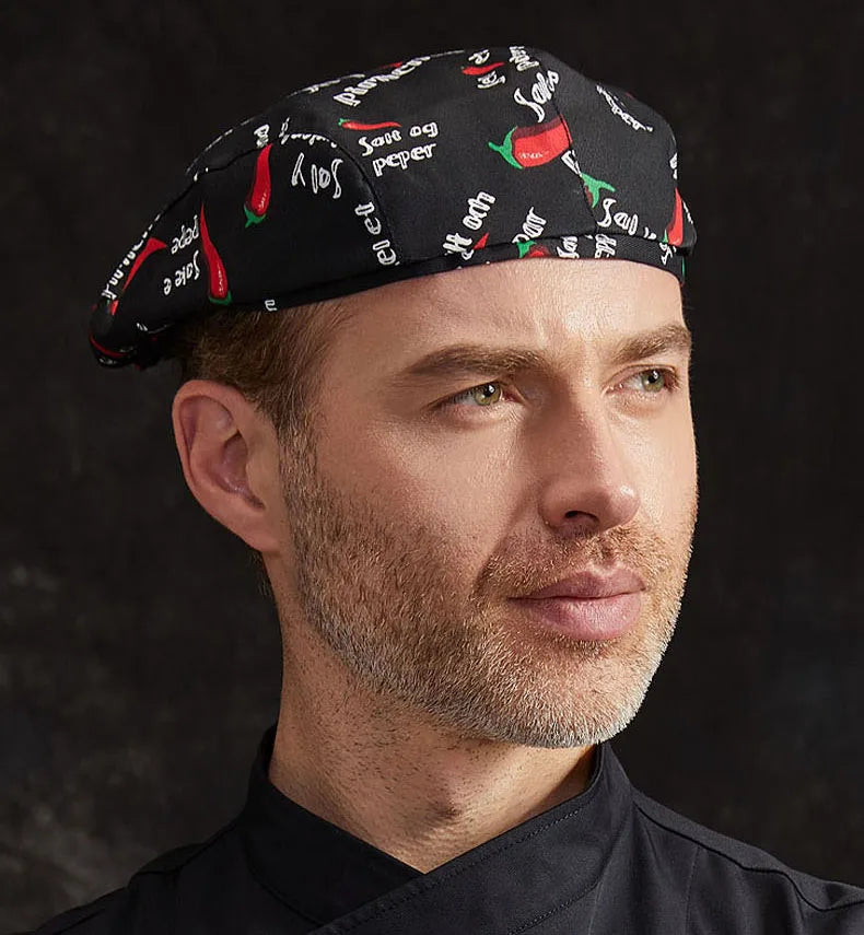 Catering Cook Hat 5/2/1pcs Chef Kitchen Work Cap for Food Service Hotel Restaurant Canteen Baking Household Cooking Chef's Beret