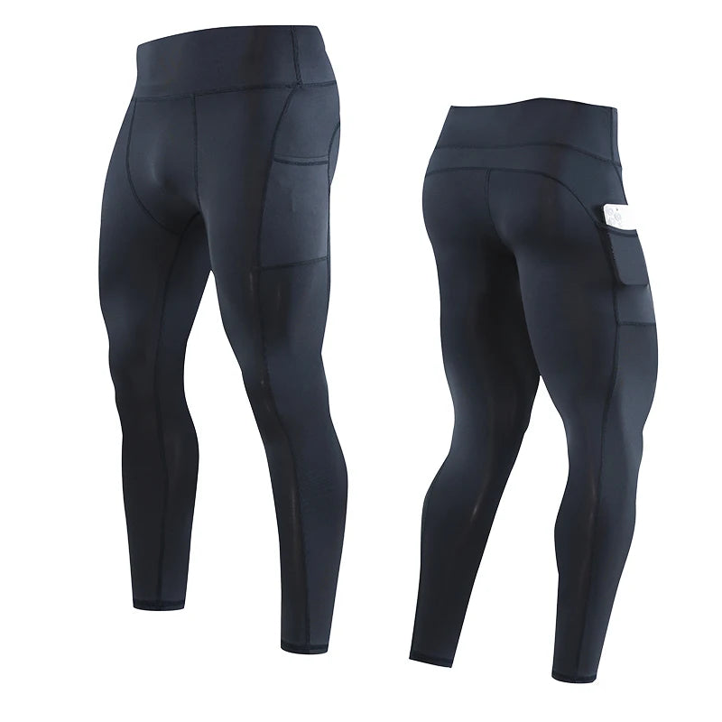 Gym Mens Fitness Running Sport Pants Athletics Tight Leggings Joggings Skinny Yoga Compression Trousers Sweatpants Dry Fit
