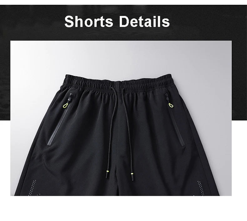 Gym Shorts Men Summer Quick Dry Training Shorts Fitness Drawstring Lightweight Short Sweatpants Man Workout Bottoms Running Wear
