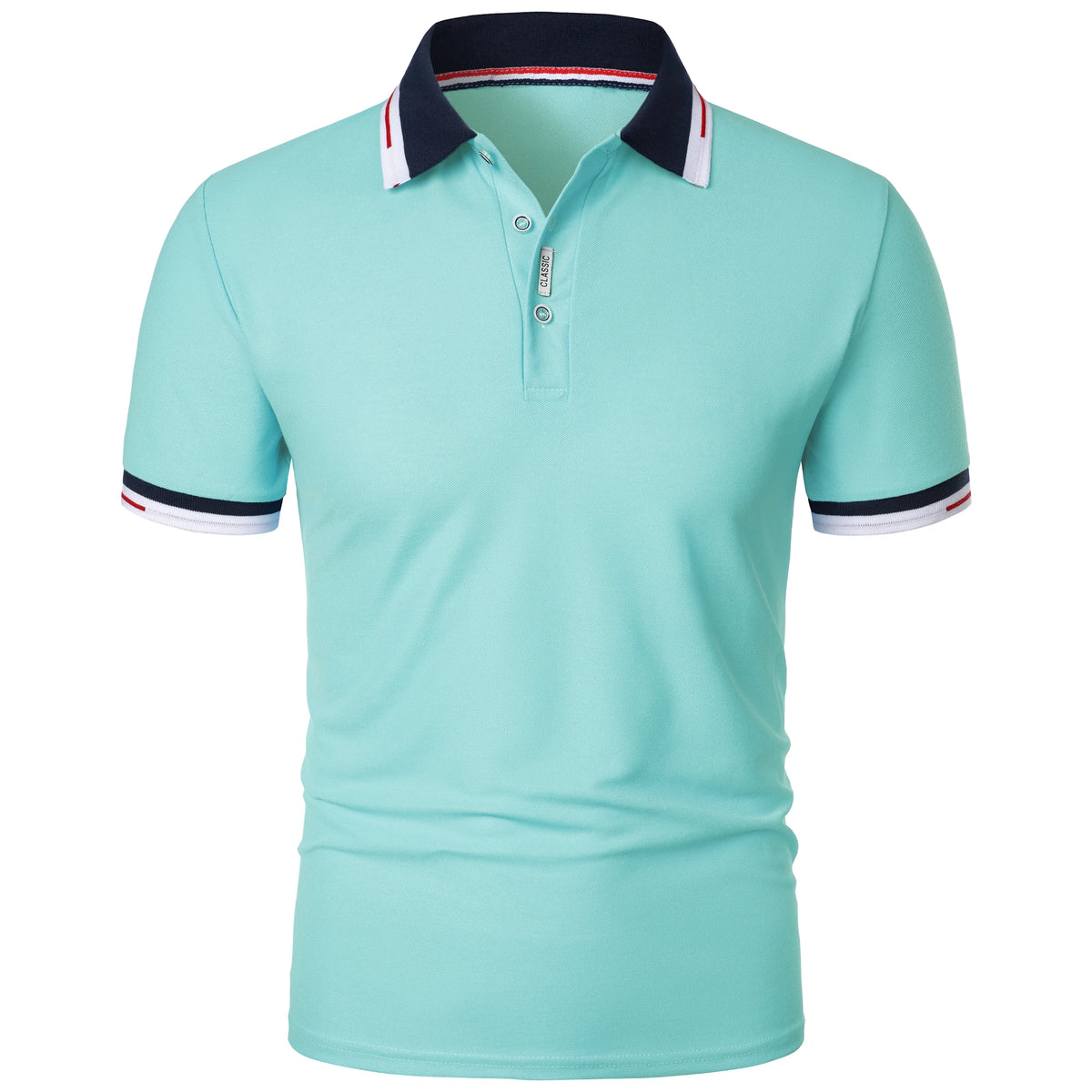 Men's new Polo shirt T-shirt summer men's short-sleeved intercolored lapel