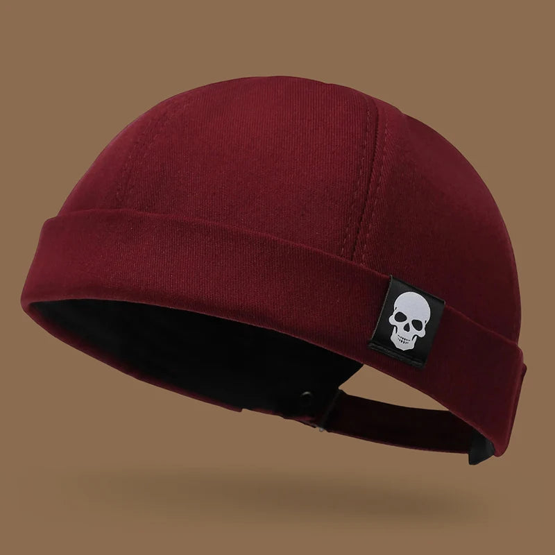 Men's and women's artistic street dance minimalist trendy hat new brimless melon skin hat Spring and Autumn landlord hat Hip