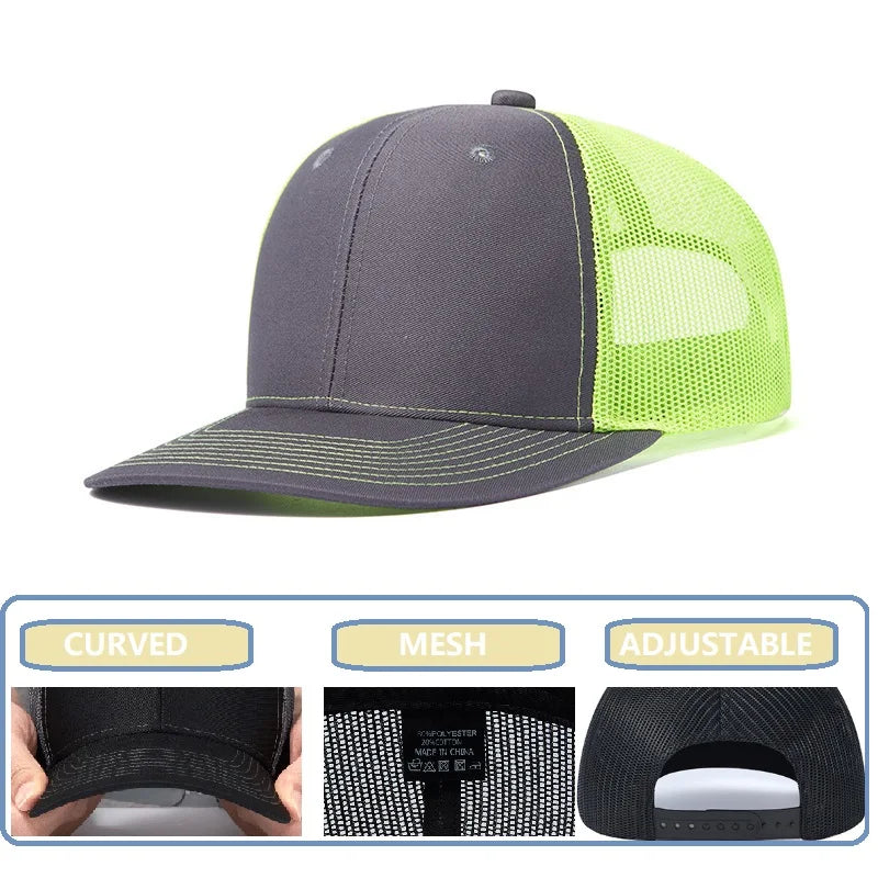 Men Caps Flat Hat Hip Hop Snapback Fancy Rivet Baseball Cap Street Dance Cap Trendy Mesh Visor Youth Boys Girls